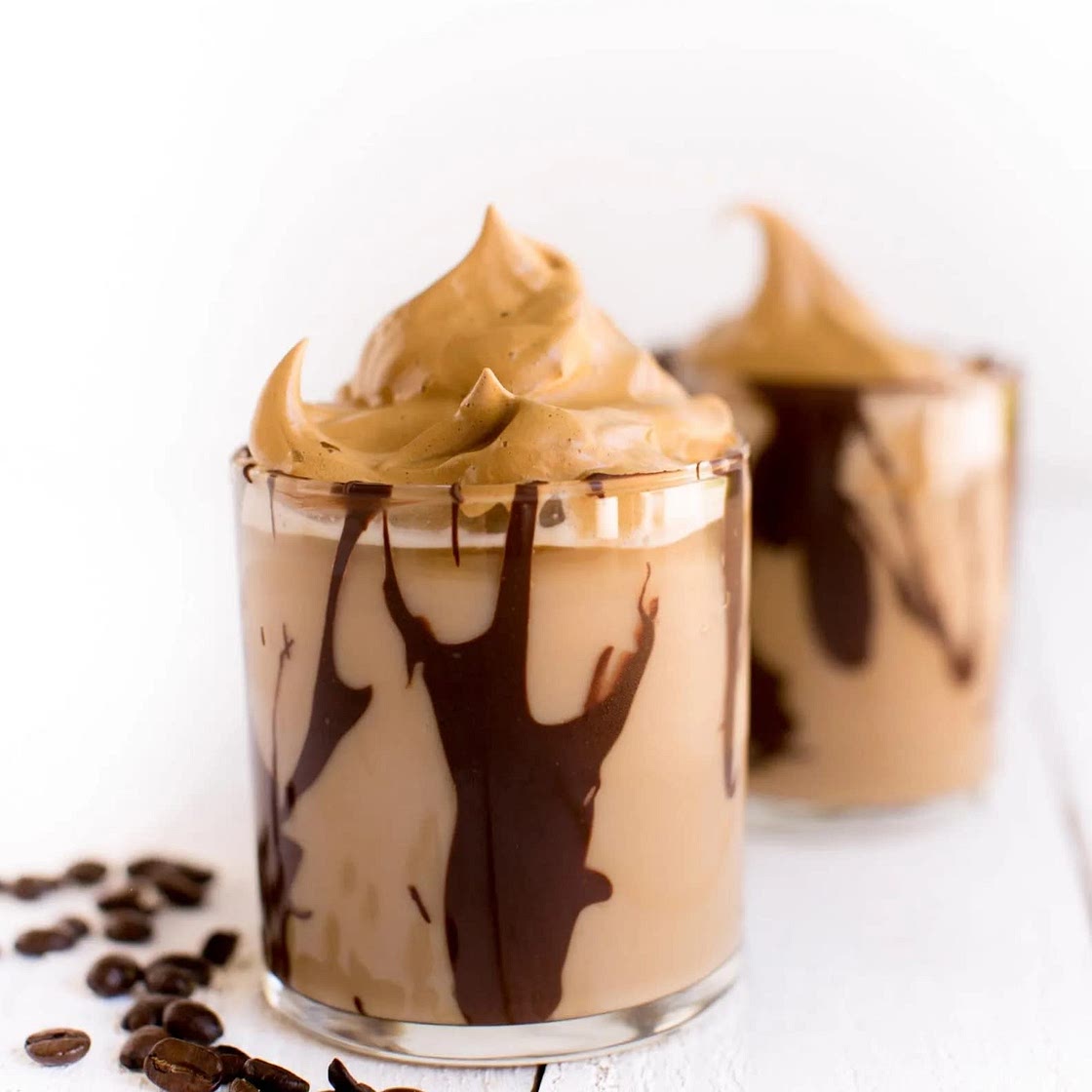 Oat milk dalgona coffee 