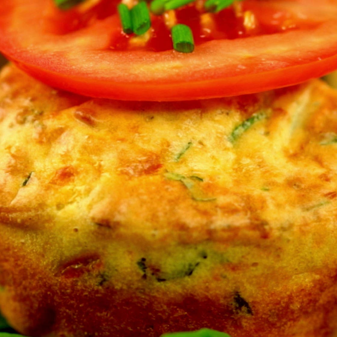 Spinach and Tomato Muffins