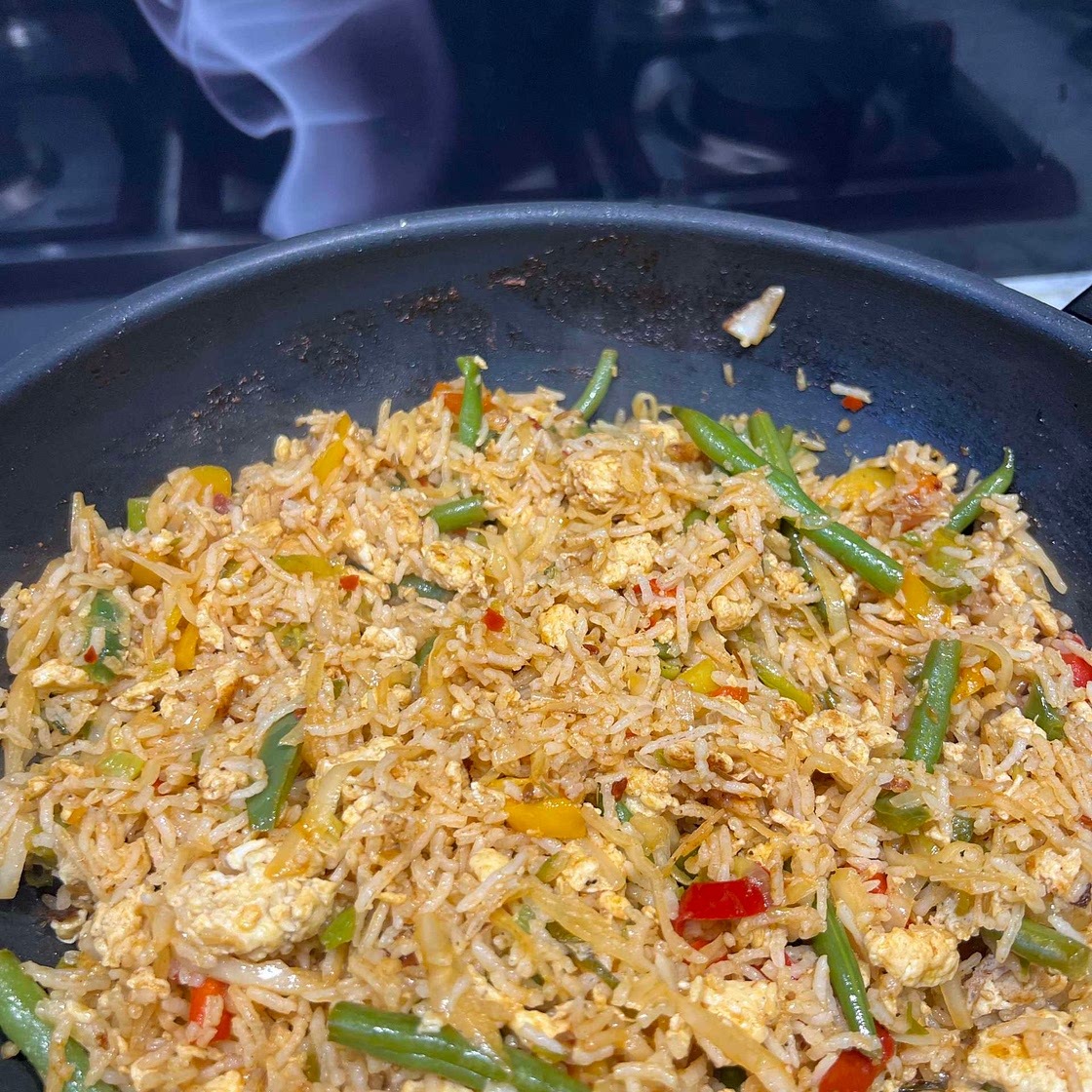 10 min egg fried rice 
