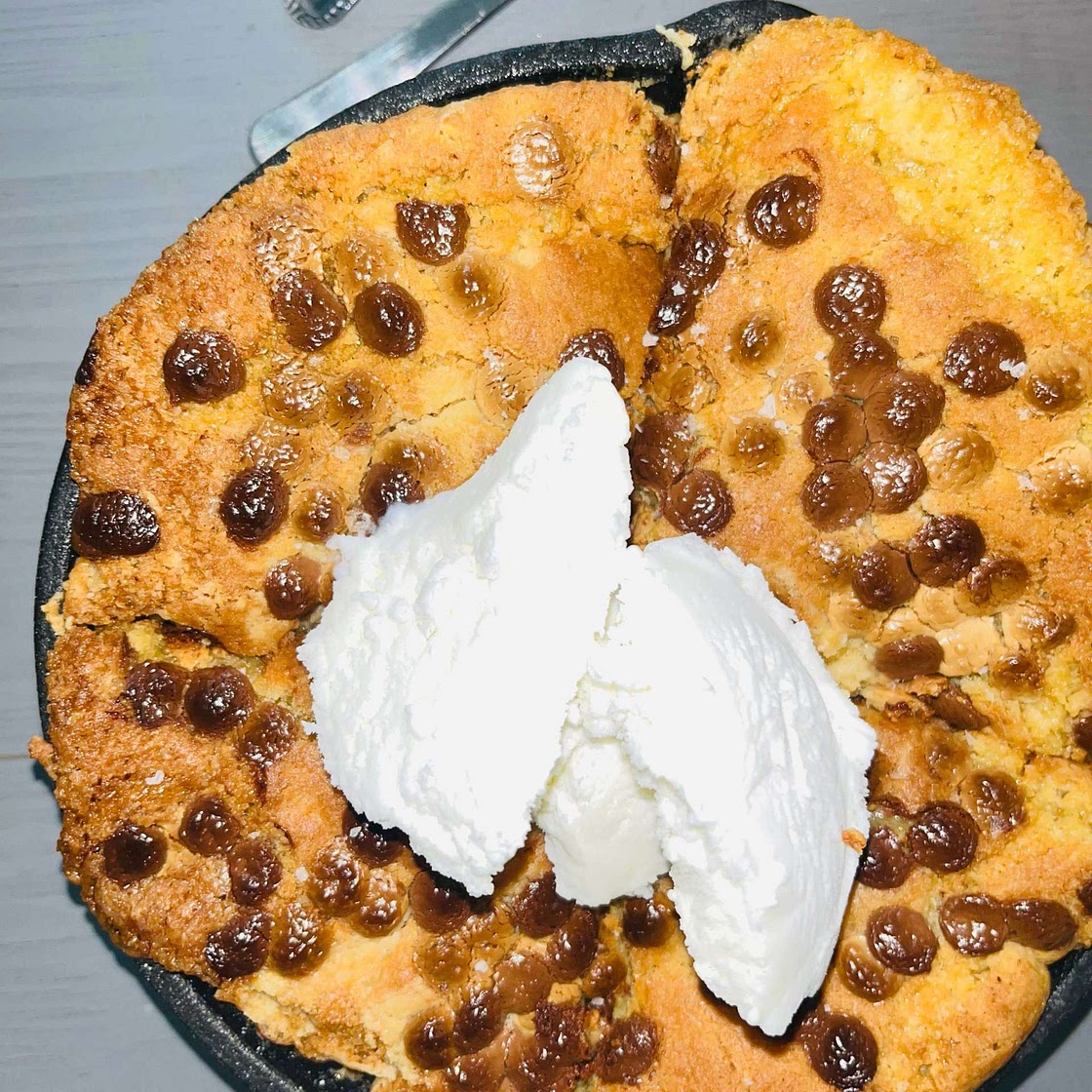Chocolate Chip Skillet Cookie