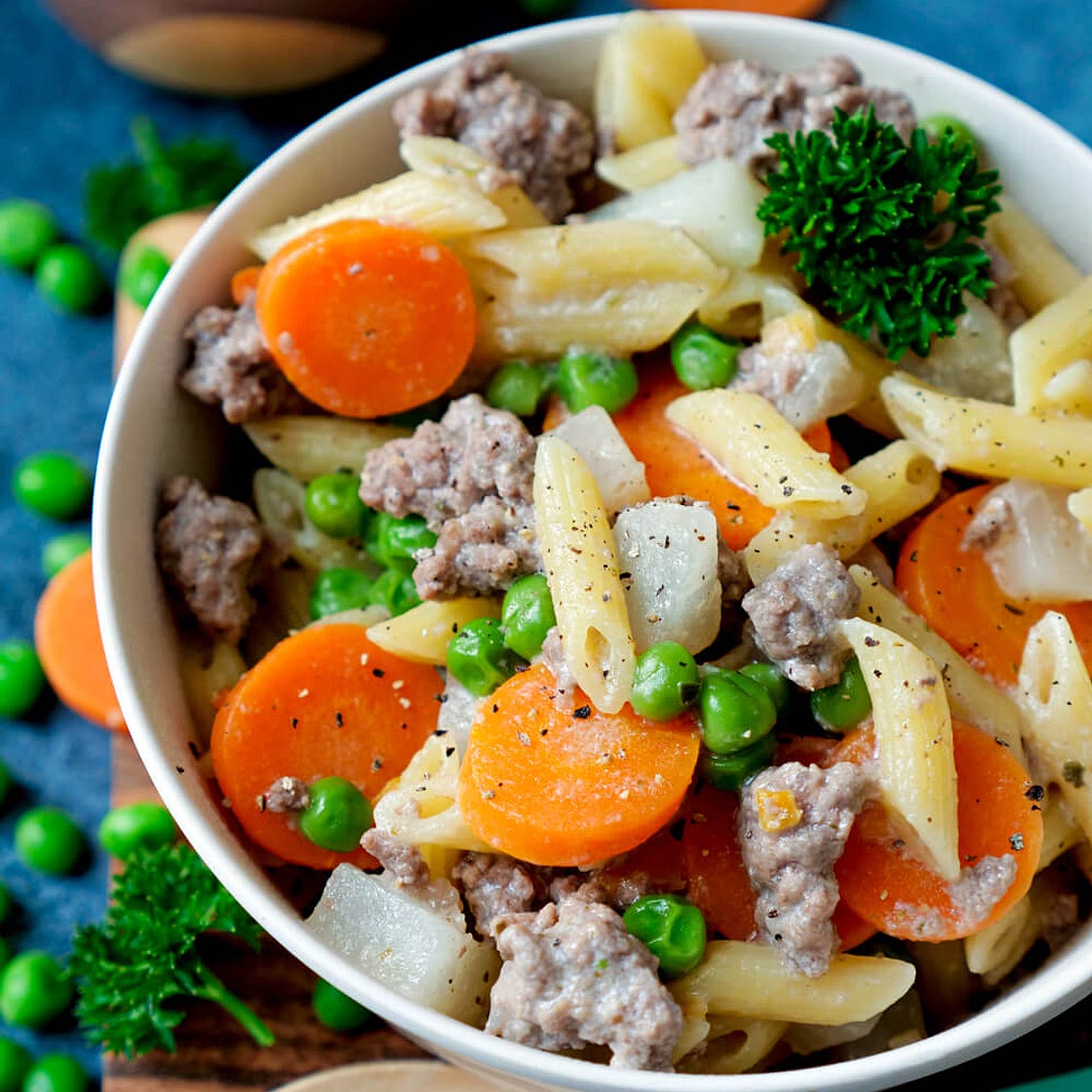 One Pot Pasta mit Hackfleisch für Kinder