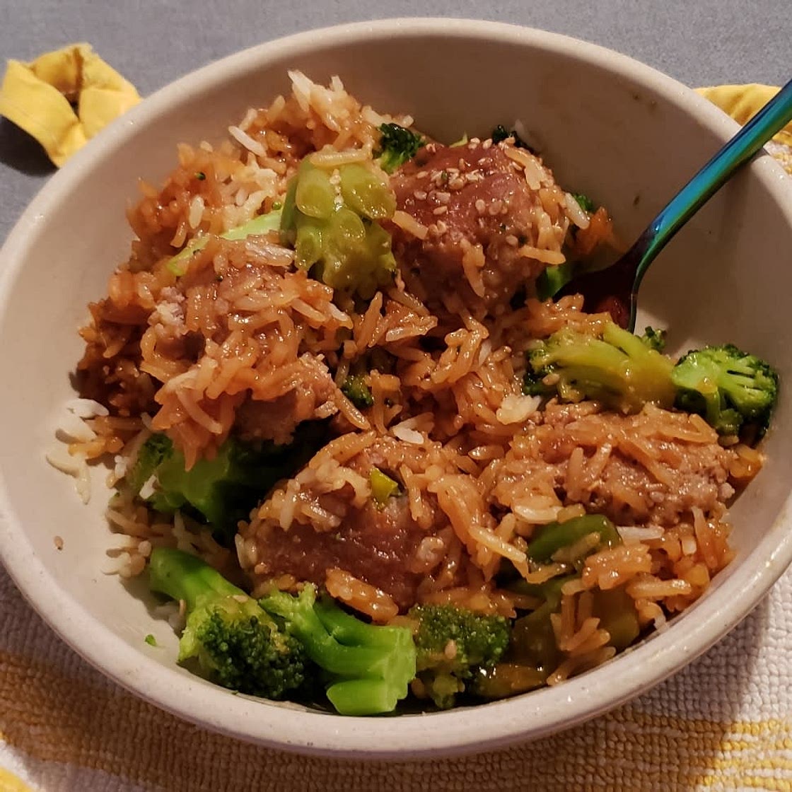 Teriyaki Meatball Bowls