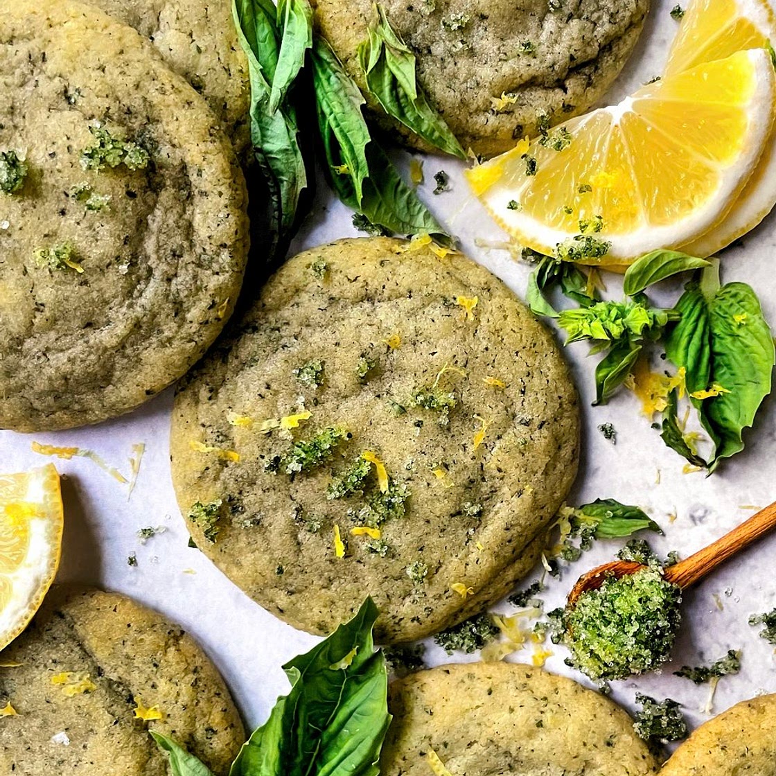 Lush Lemon + Basil Sugar Cookies — the deeper living