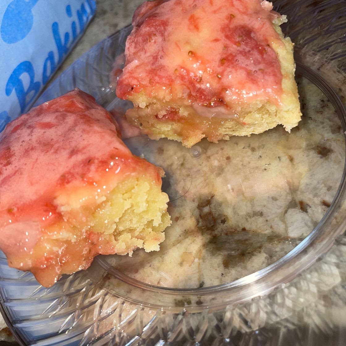 Strawberry Lemon Blondies