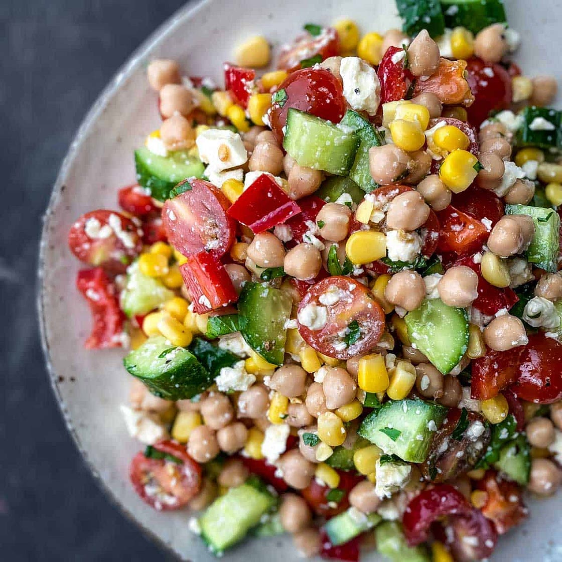 Chickpea Salad with Feta