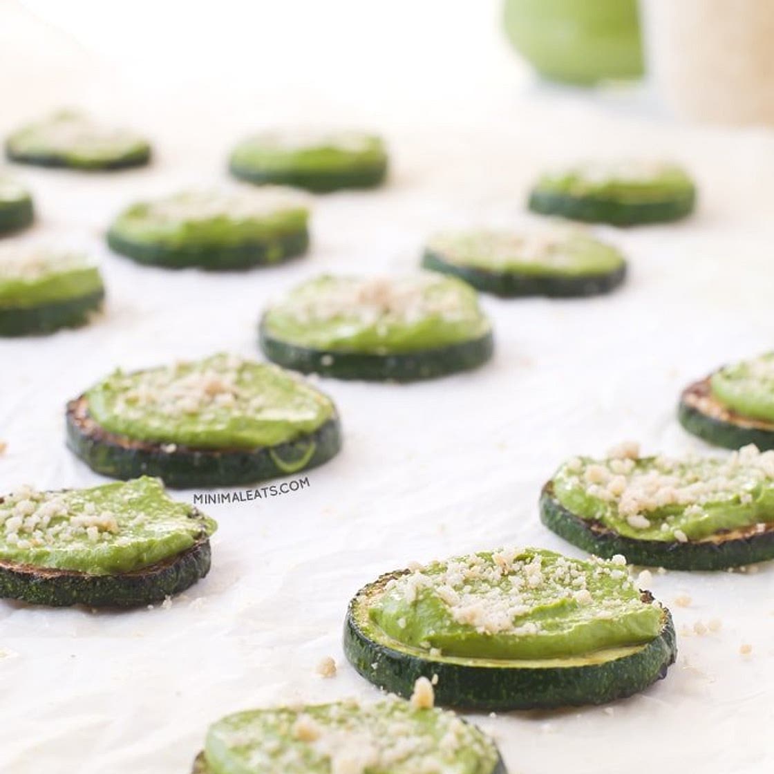 Vegan Zuchinni Pizza Bites