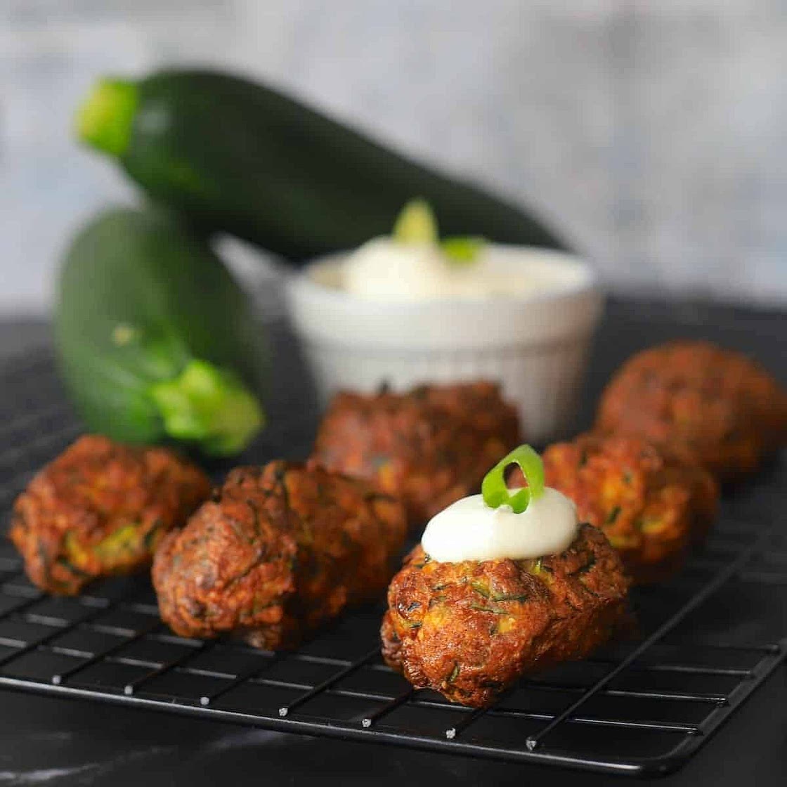 Low Carb Zucchini Fritters in the Air Fryer