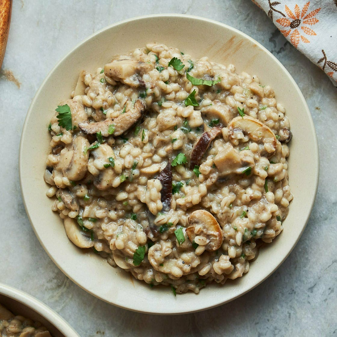 Mushroom Barley Risotto