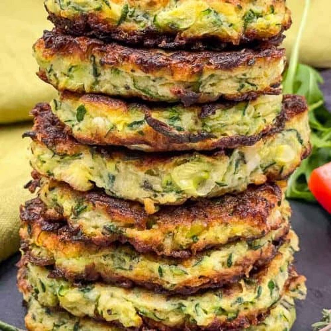 Crispy zucchini fritters