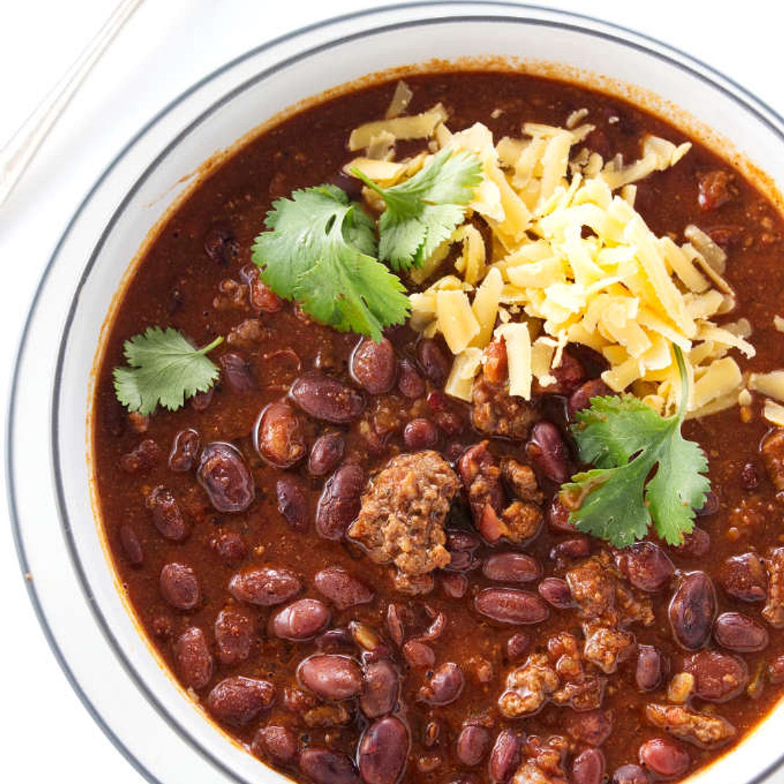 Homemade Chili Beans with Dried Beans