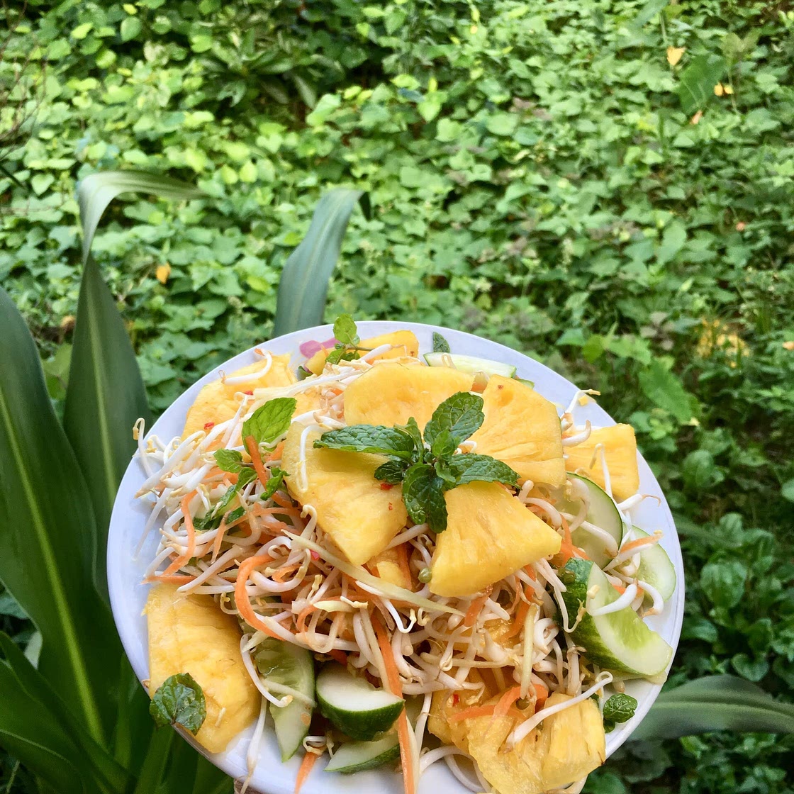 Pineapple cucumber salad (Salad dứa, dưa chuột) - Tình