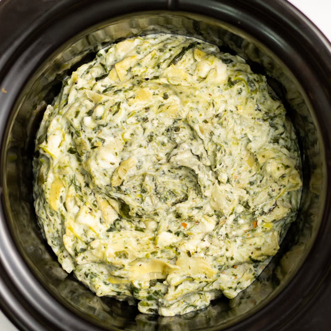 CROCKPOT ARTICHOKE SPINACH DIP