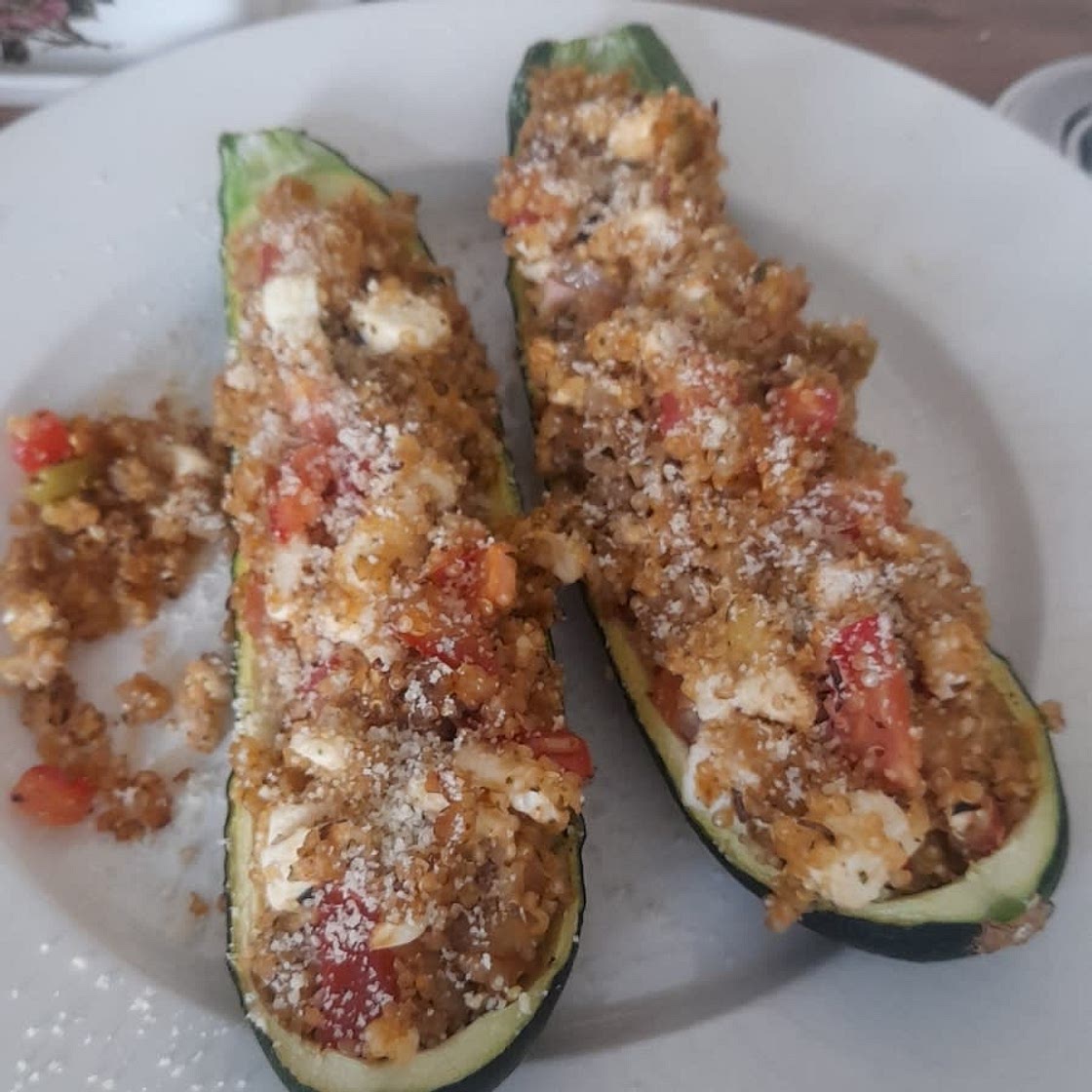 Greek Vegetarian Stuffed Zucchini