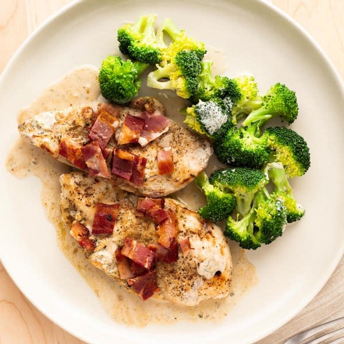 Chicken with Zesty Bacon Ranch & Broccoli