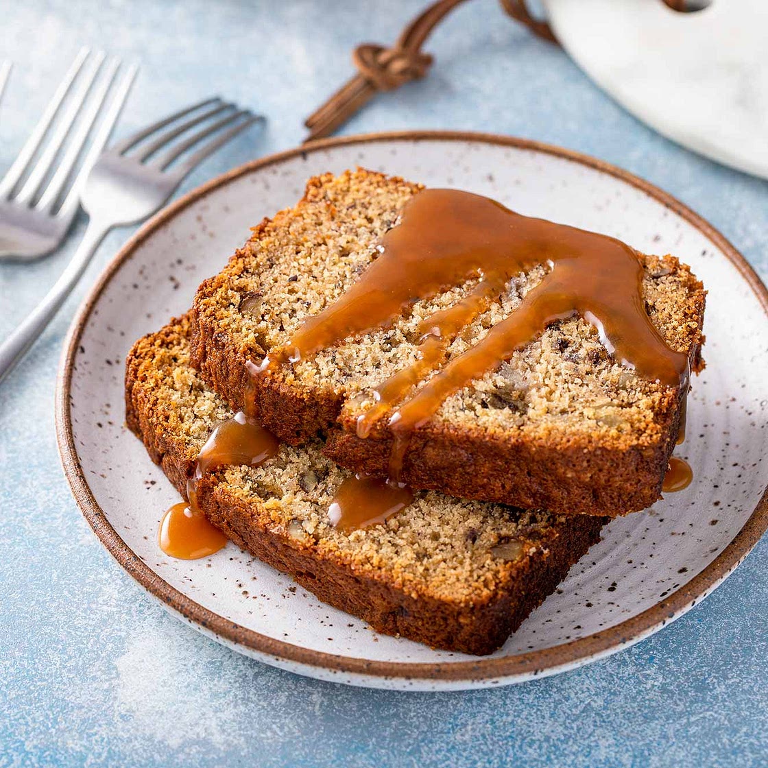 Salted Caramel Banana Bread