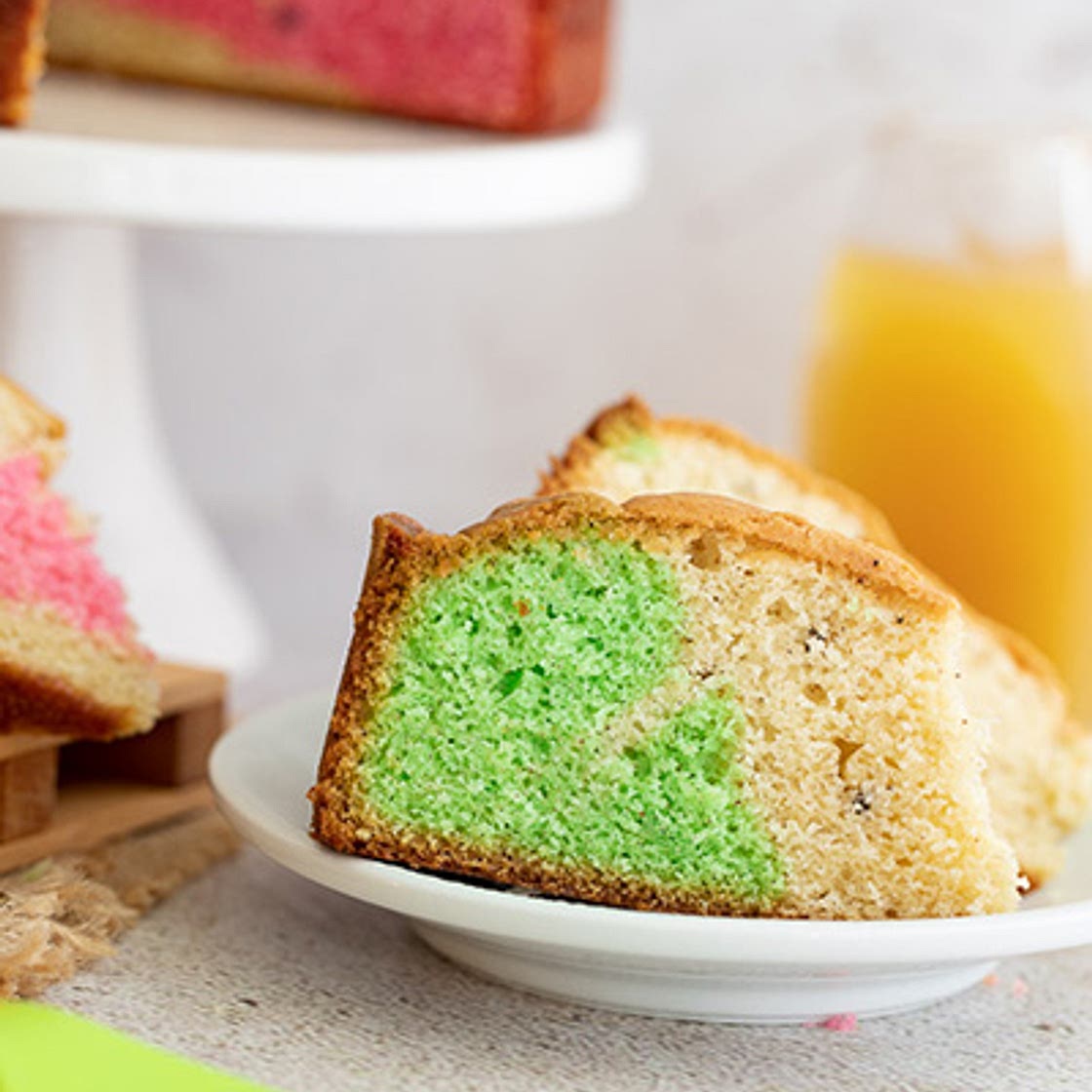 Marble sponge cake