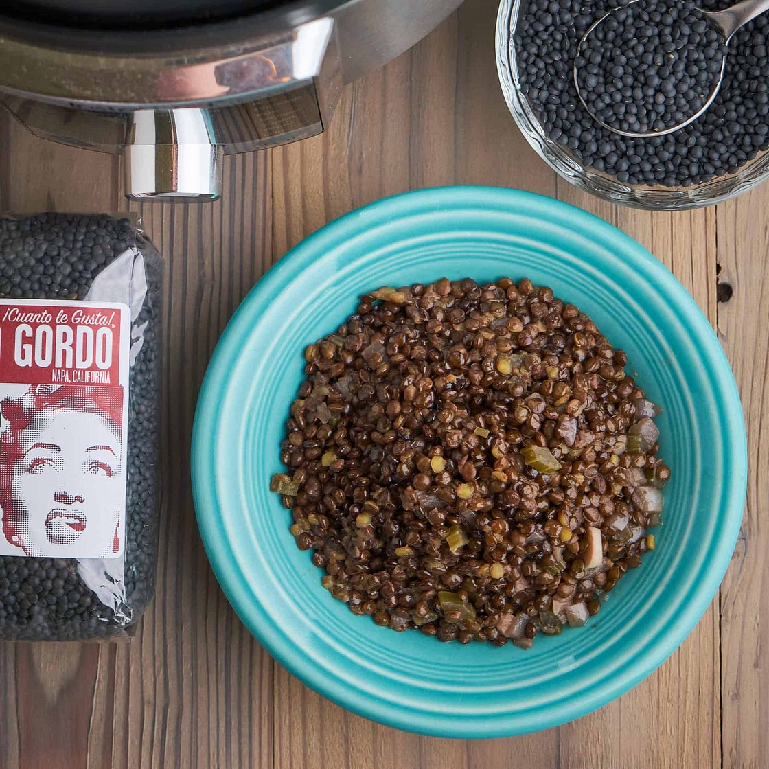 Instant Pot Beluga Lentils
