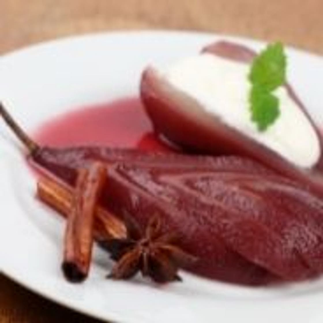 Pears Poached in Ginger
