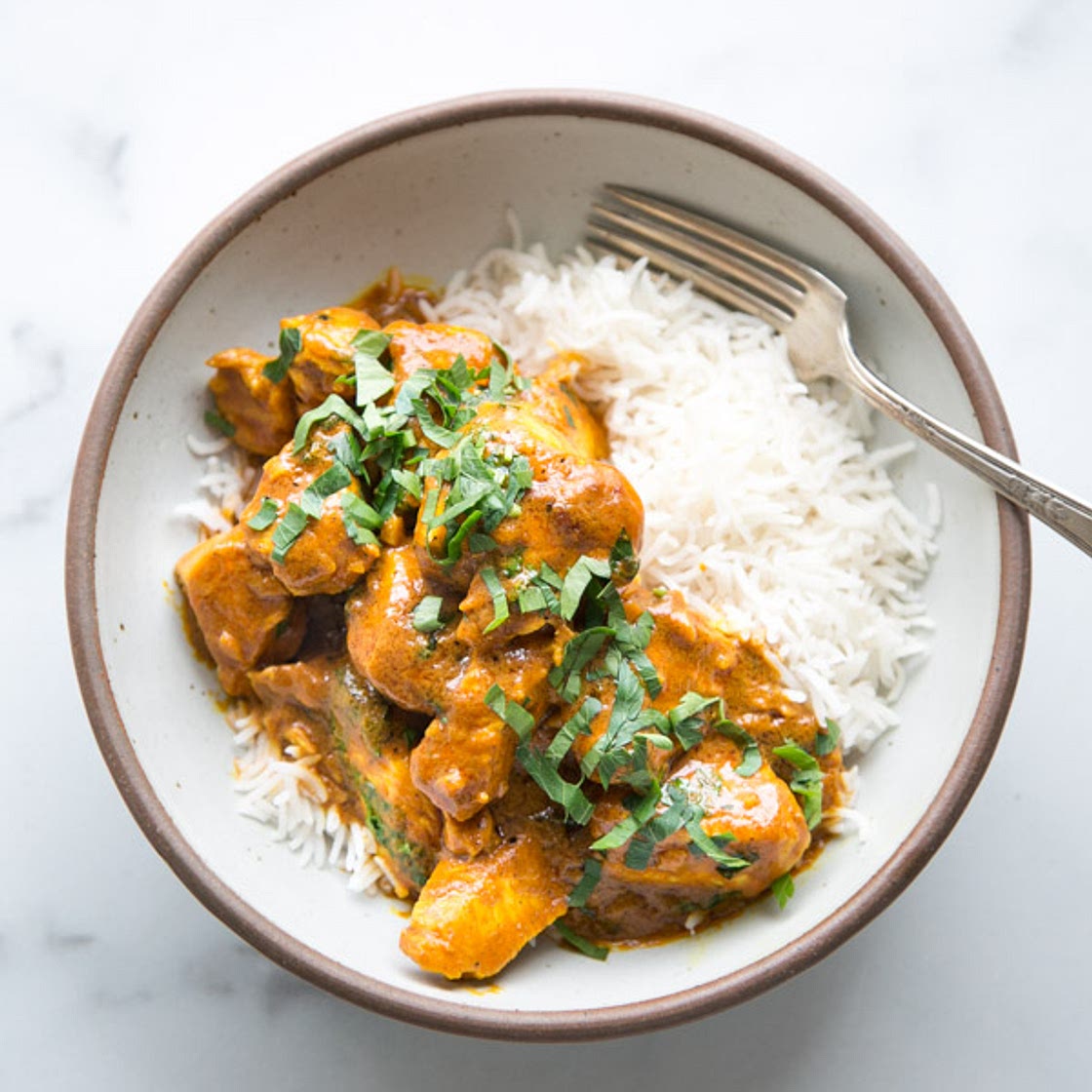 Mild and Creamy Butterless Butter Chicken (Low FODMAP)