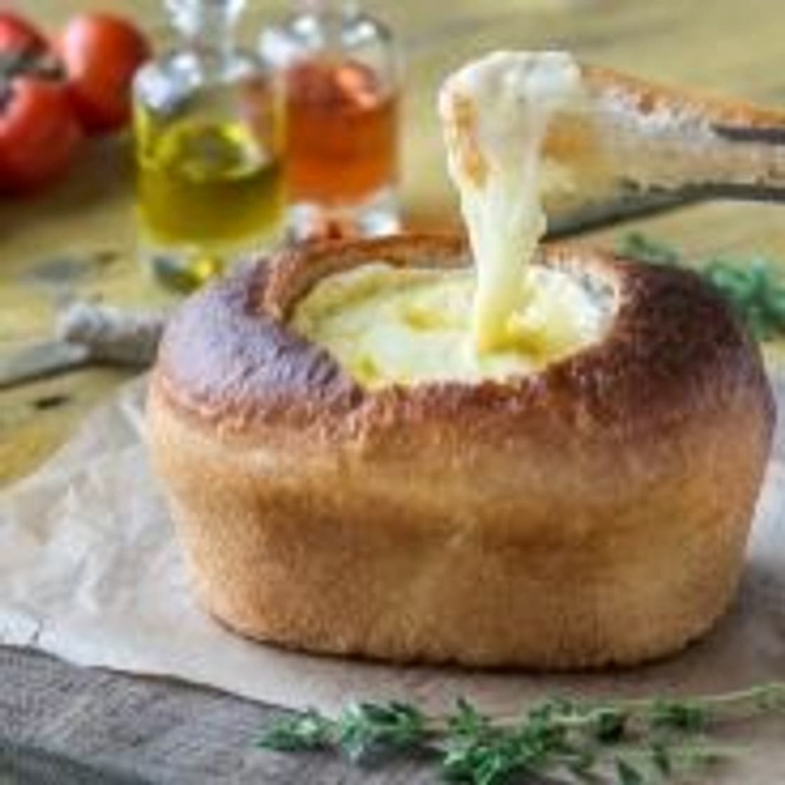 Chicken Enchilada Cream in Bread Bowl