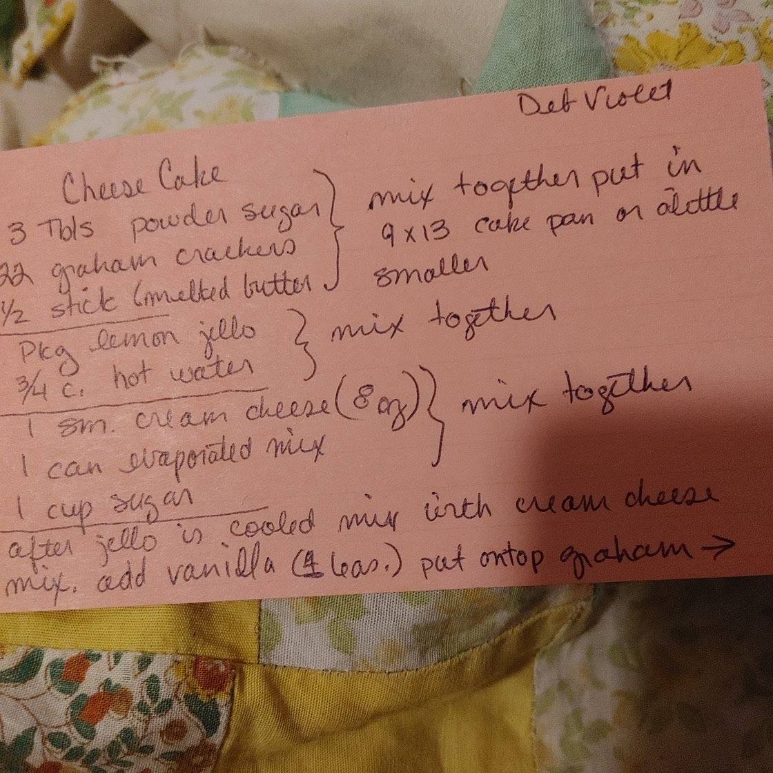 Deb V cheesecake
