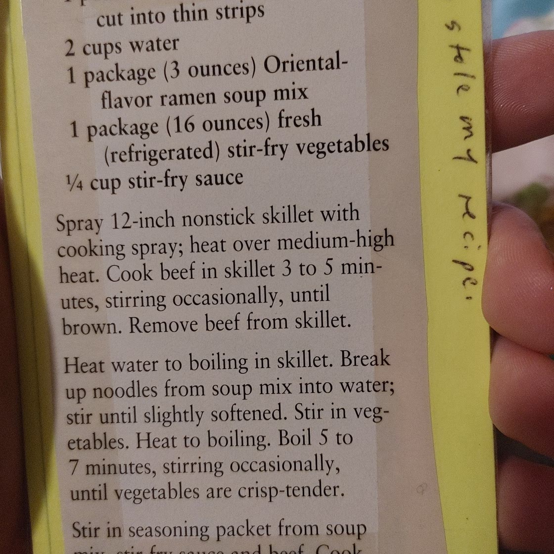 Ramen stir fry