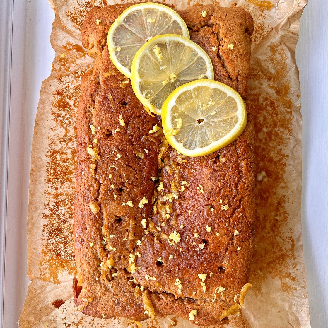 Lemon Drizzle Cake (gluten-free & vegan)