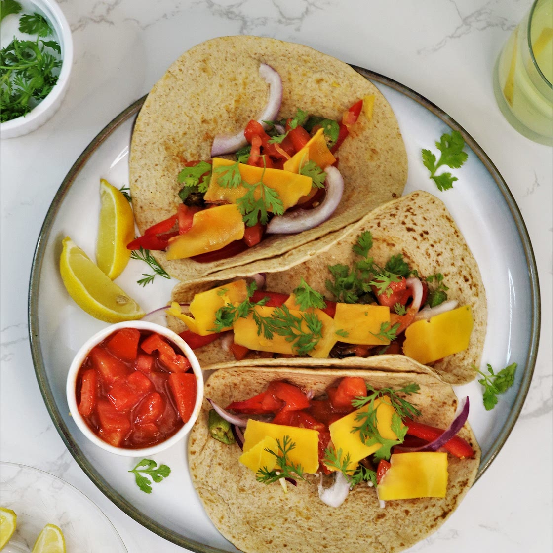 Vegetarian Okra Tacos