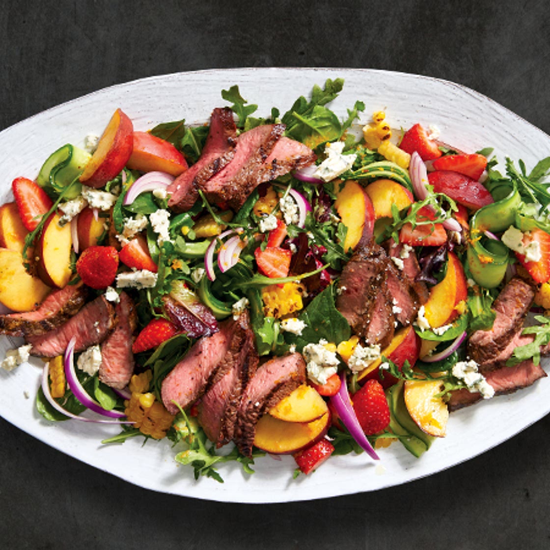 Grilled Steak Salad with Fruit