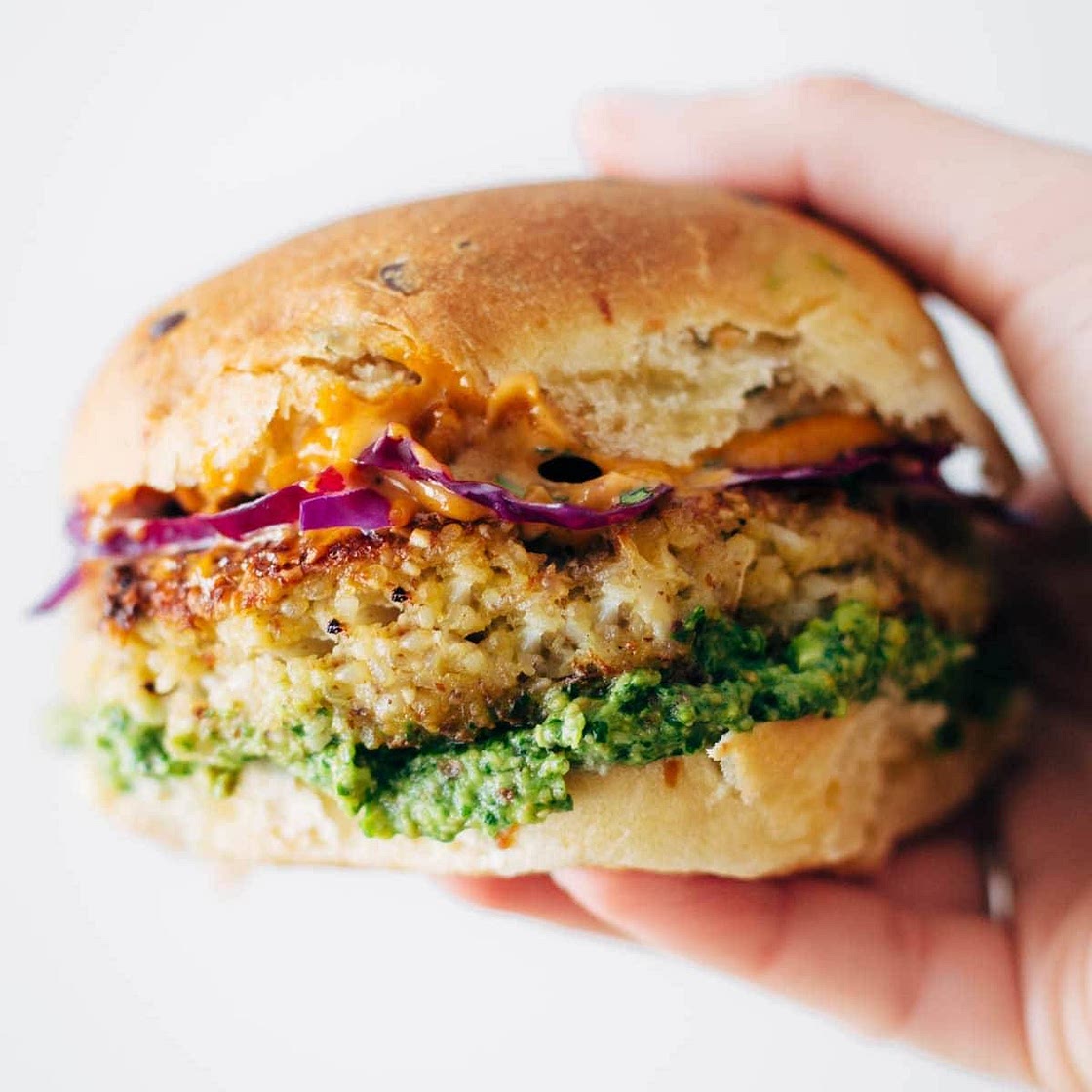 Spicy Cauliflower Burgers