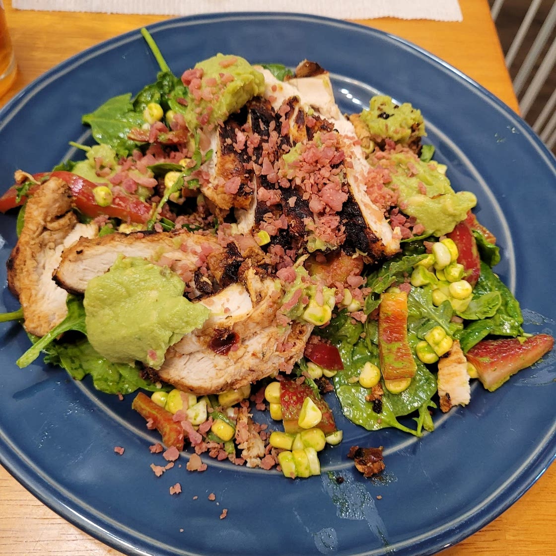 Summer Chipotle Chicken Cobb Salad with Cilantro Vinaigrette
