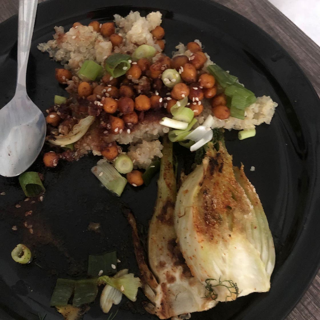 Sticky Sesame Chickpea