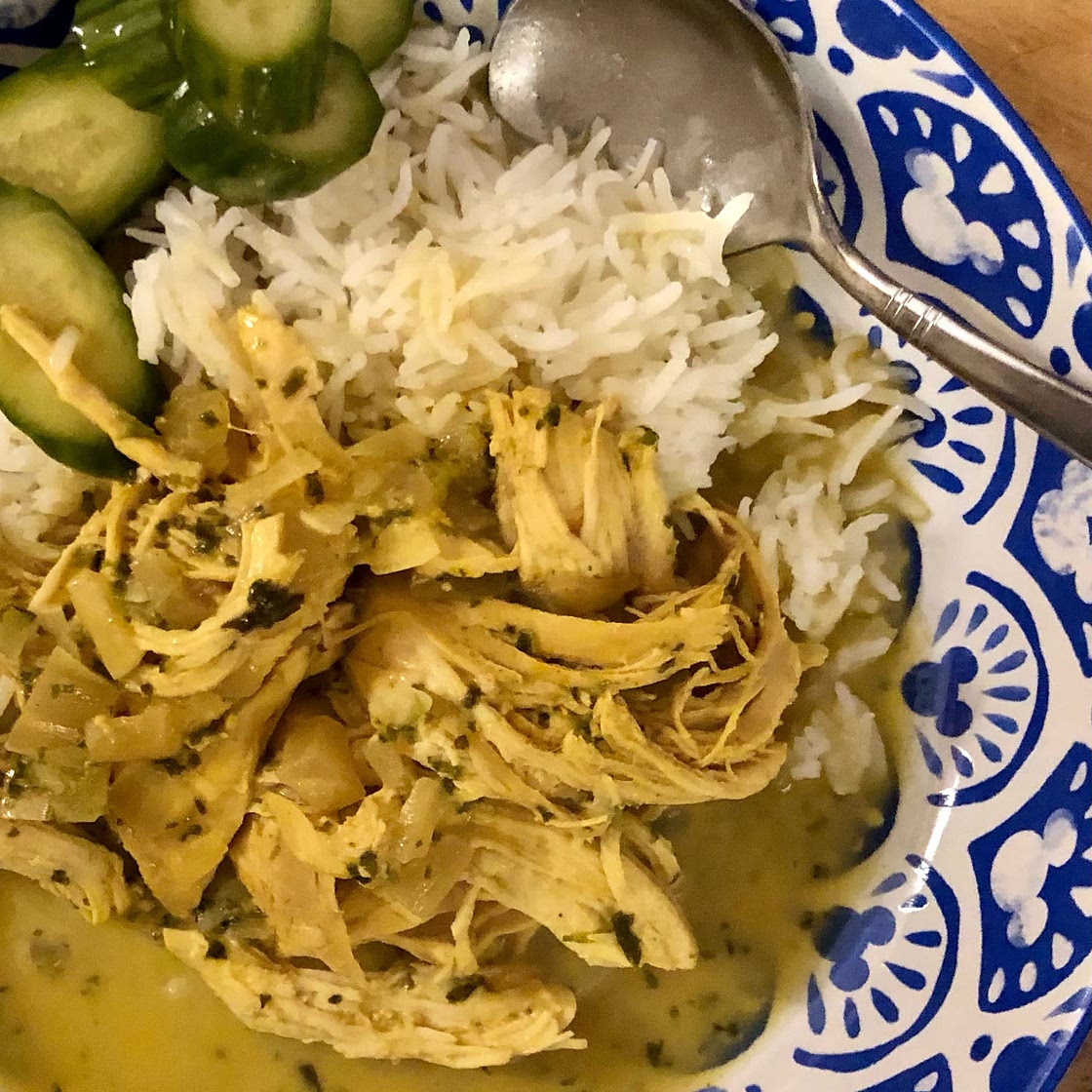 Slow Cooker Thai Basil Chicken Curry