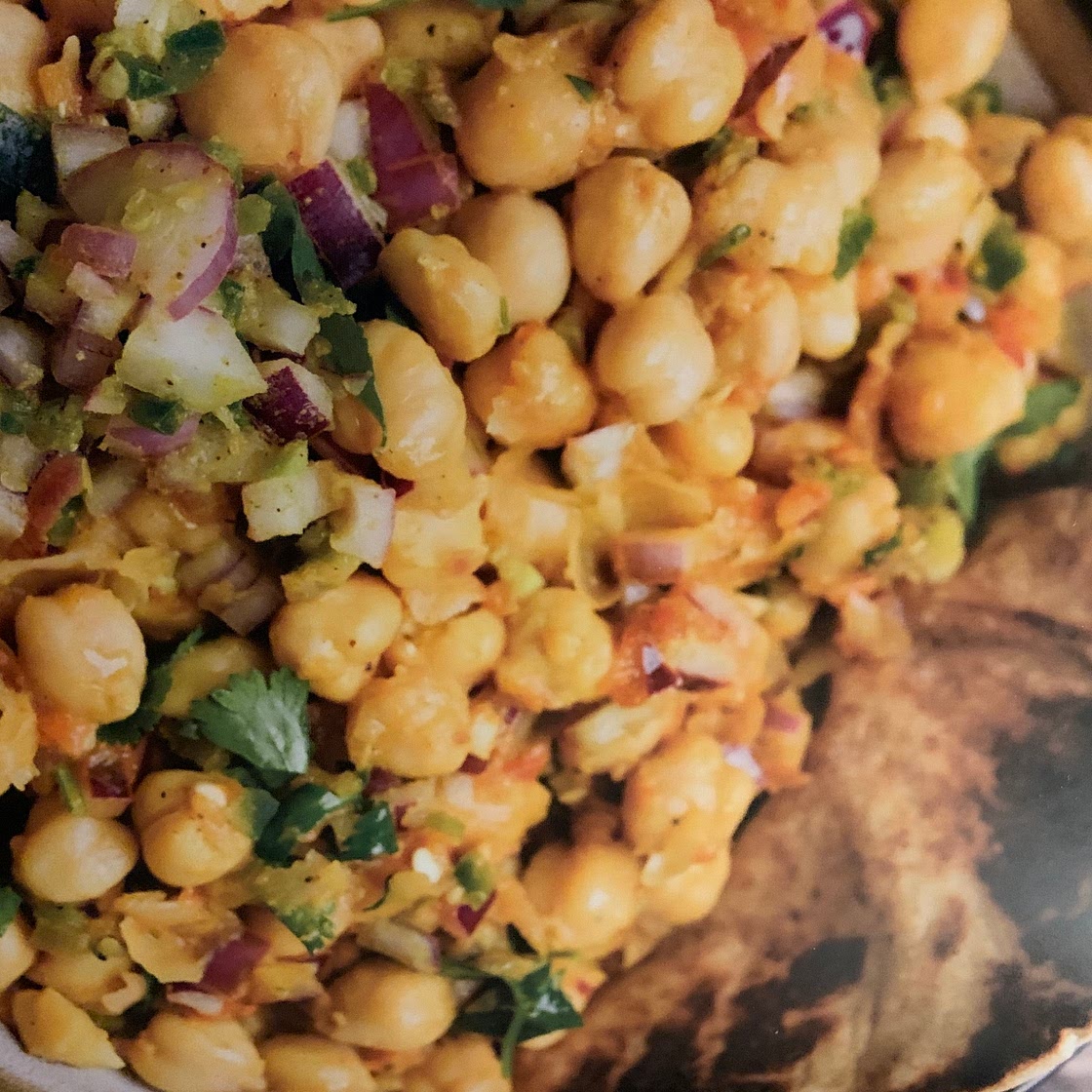 Hot-and-Sour Curried Chickpeas
