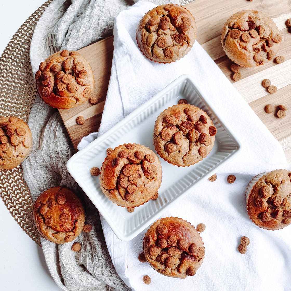 Gezonde muffins met schuddenbuikjes