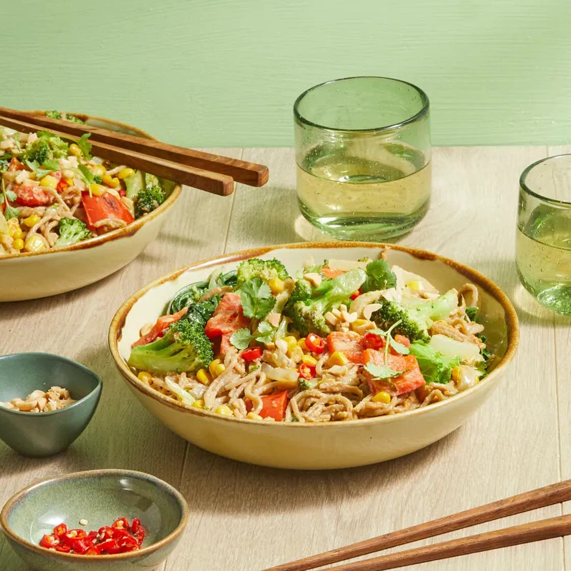 Veggie Satay Noodles