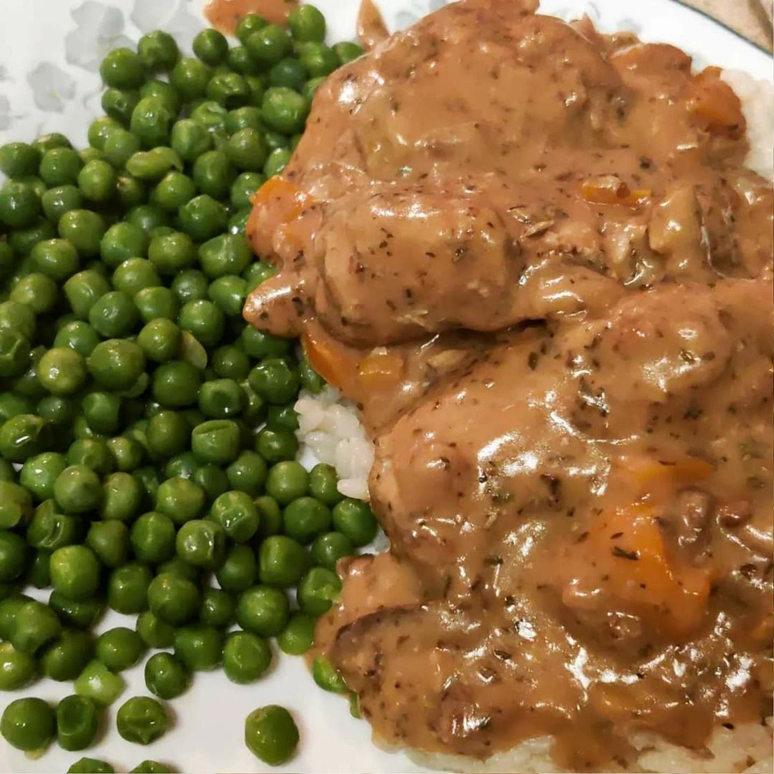 Creamy chicken and mushrooms