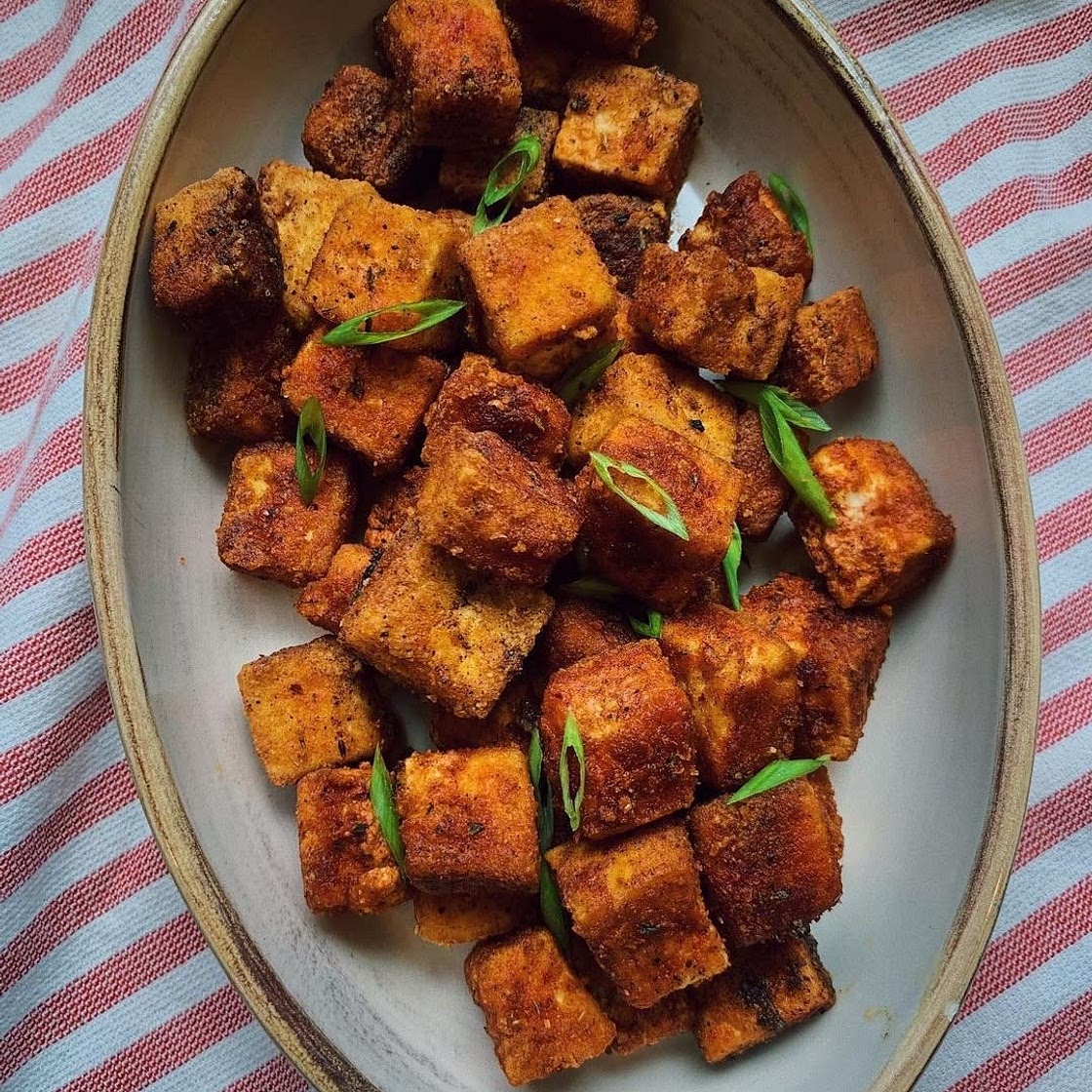 CRISPY PAN FRIED TOFU