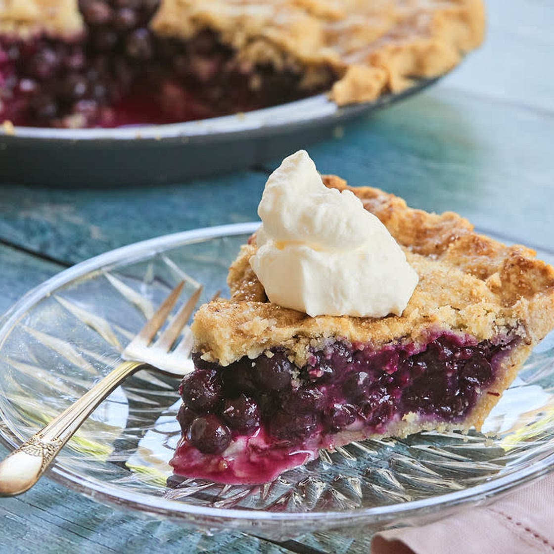 Grandpa's blueberry pie