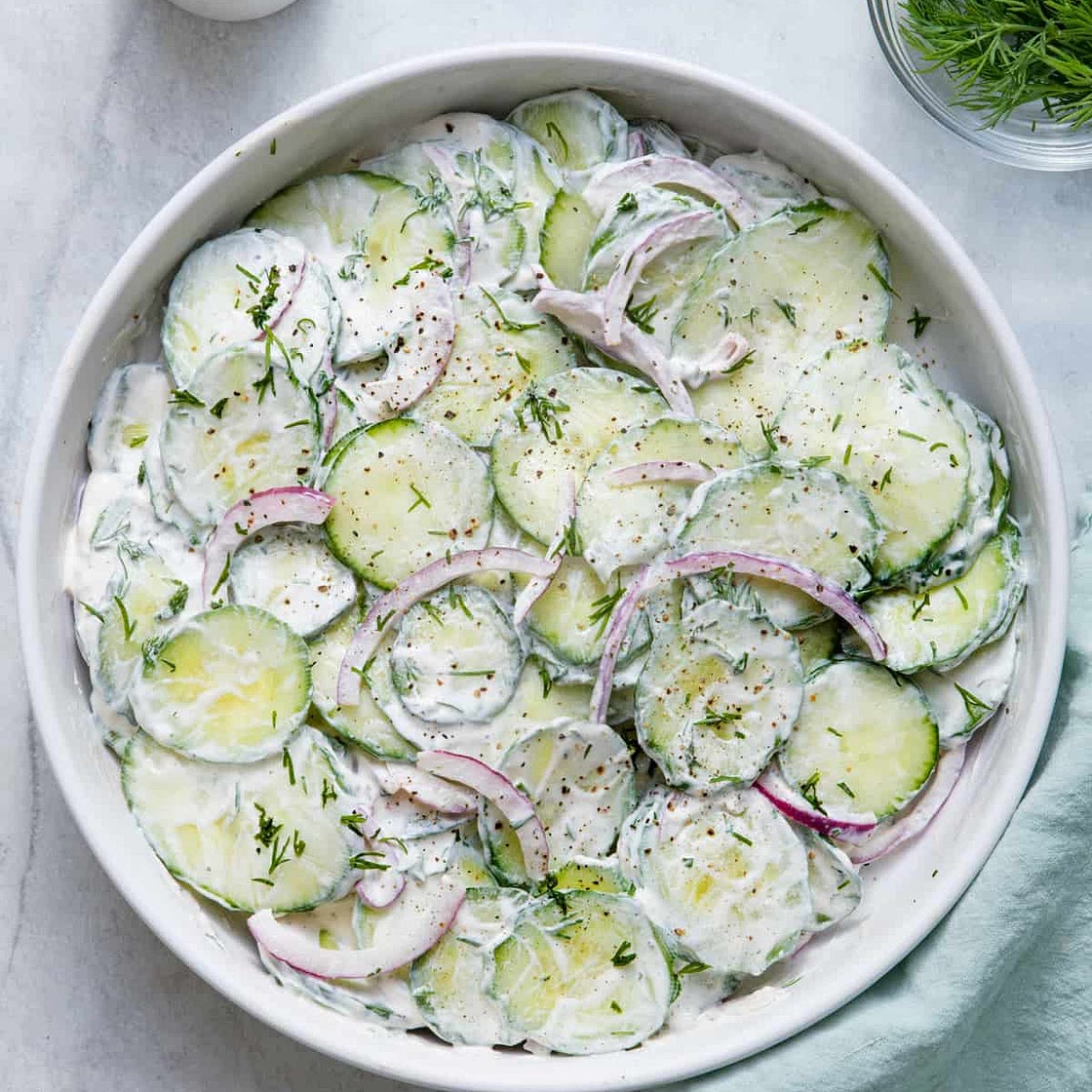 Creamy Cucumber Salad