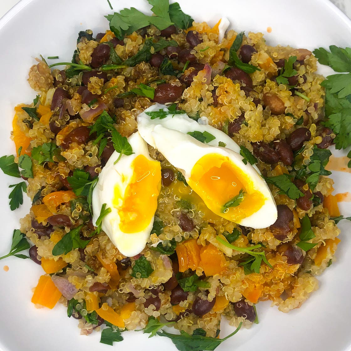 Parsley Quinoa With Red Beans