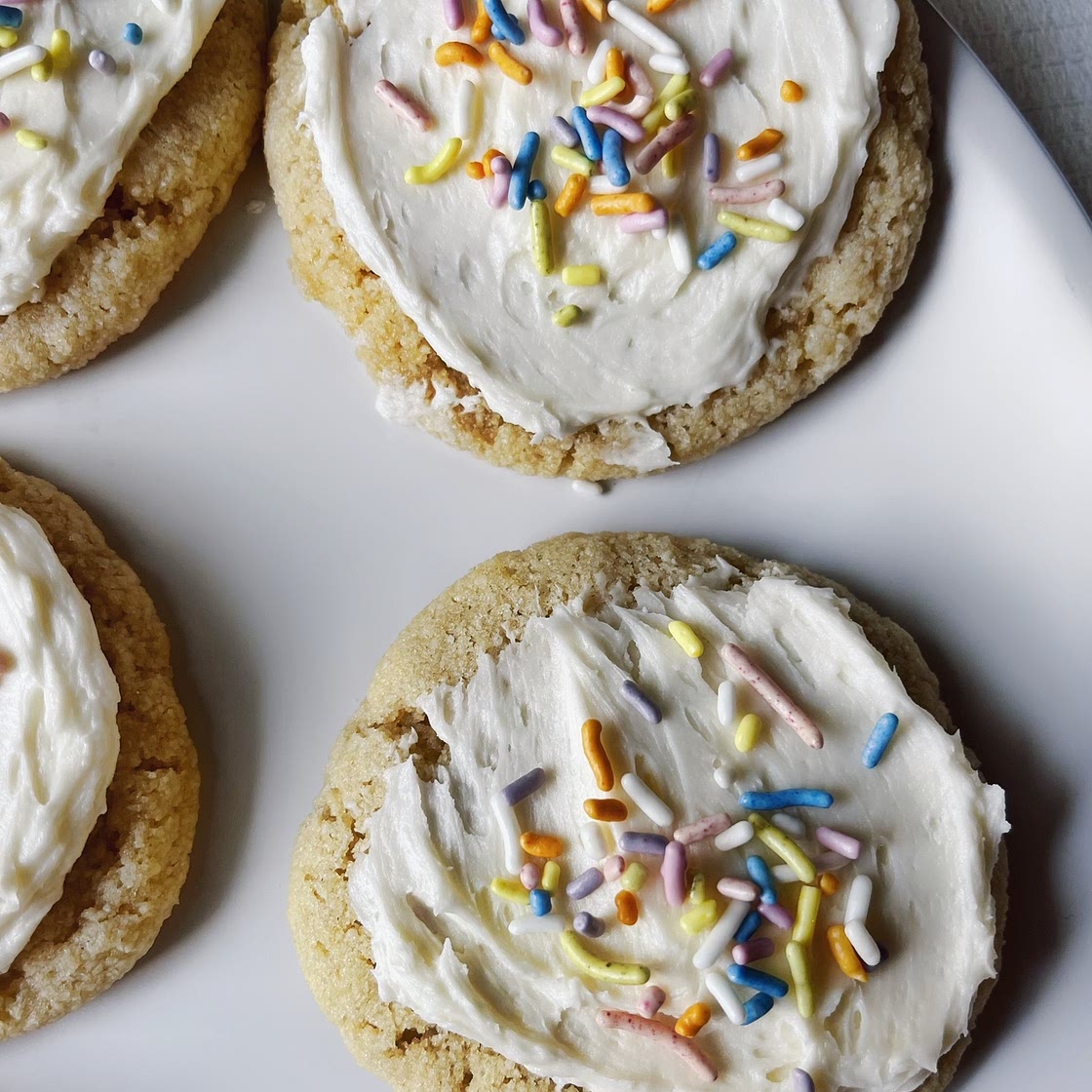 Healthier Soft Frosted Sugar Cookies ~ Gluten-Free, Better Than Lofthouse!