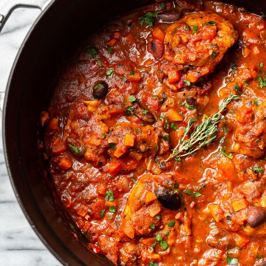 Easy Chicken Cacciatore