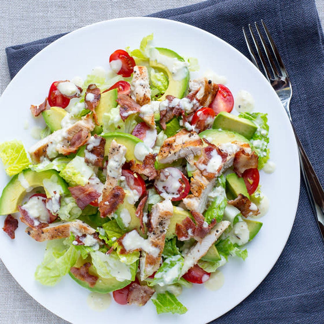 BLT Salad with Chicken an