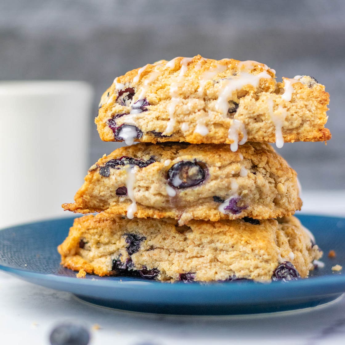 Sourdough Discard Blueberry Scones