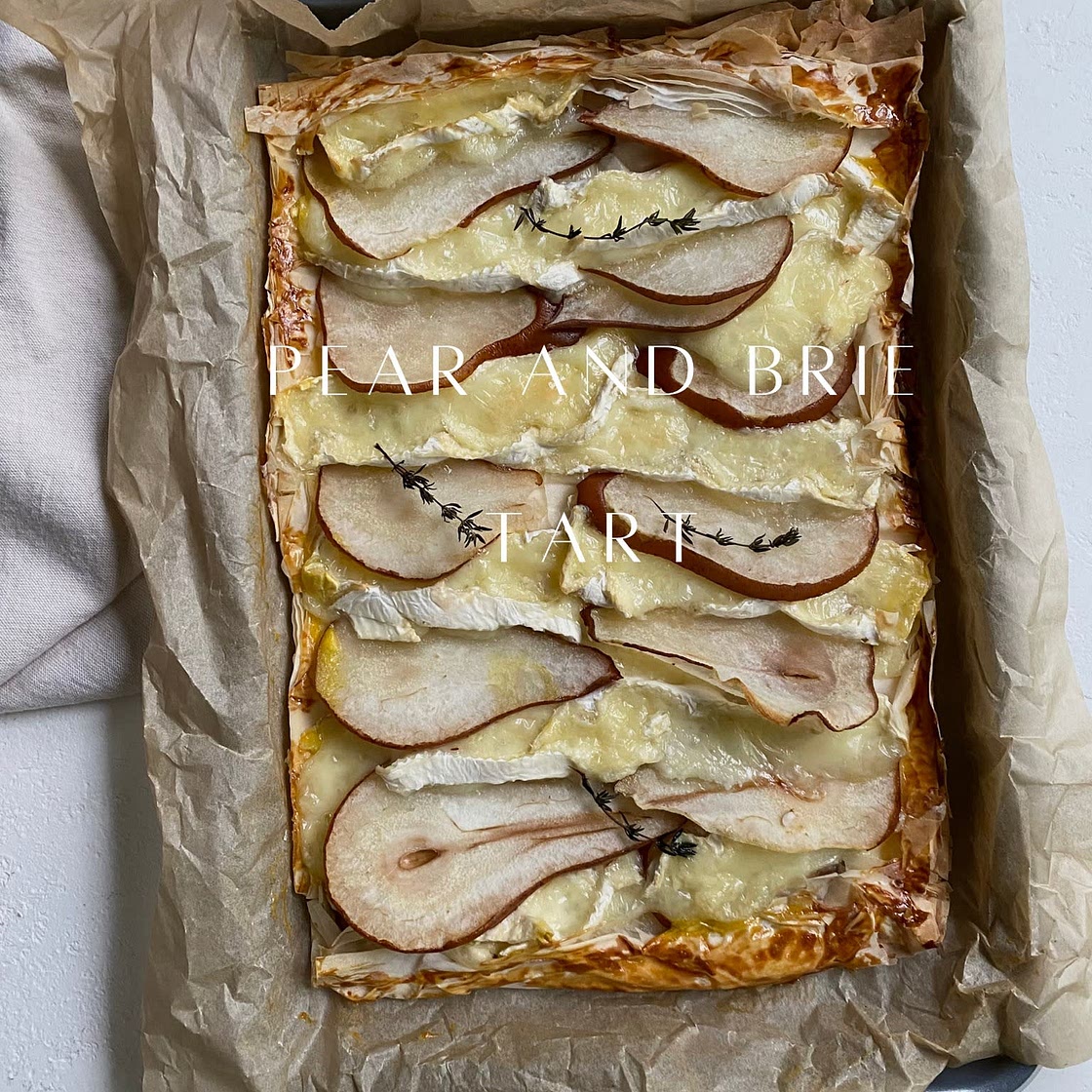 Pier and Brie tart