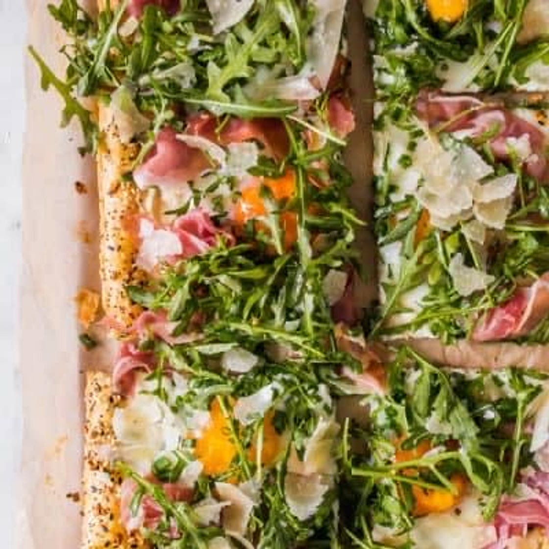 Baked Prosciutto and Egg Breakfast Tart - Lena's Kitchen