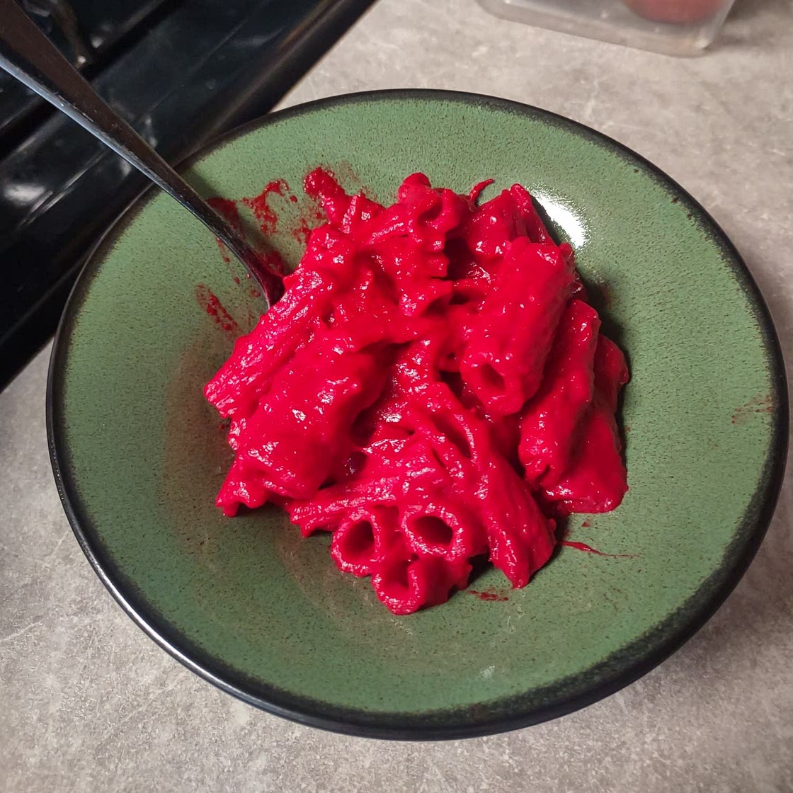 Beet-Pink Macaroni and Cheese