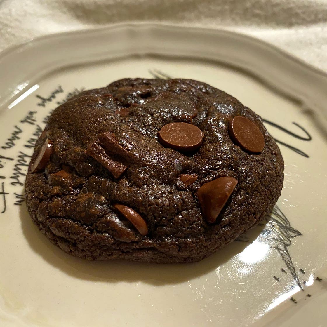 Dark Double Chocolate Cookies