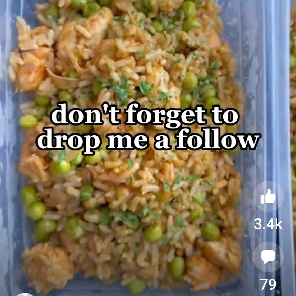 Easy honey chicken with rice and peas